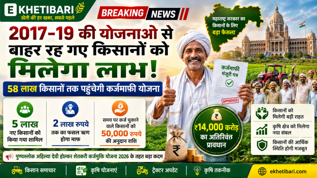 2017-19 की योजनाओं से बाहर रह गए किसानों को मिलेगा लाभ, 58 लाख किसानों तक पहुंचेगी कर्जमाफी योजना